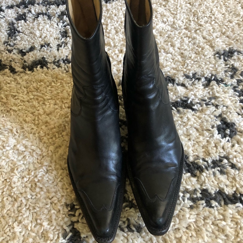 Black ankle boots